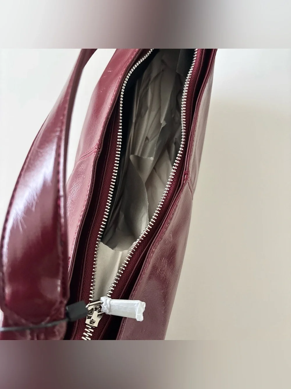 Princess Polly Burgundy Faux Leather Bag